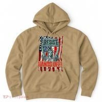 Resist Resistance Statue Of Liberty Hands Off Protest Retro Hoodie thumb 0