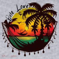 Rasta Reggae Sunset One Love Rastafari Jamaican Women's Sweatshirt thumb 2