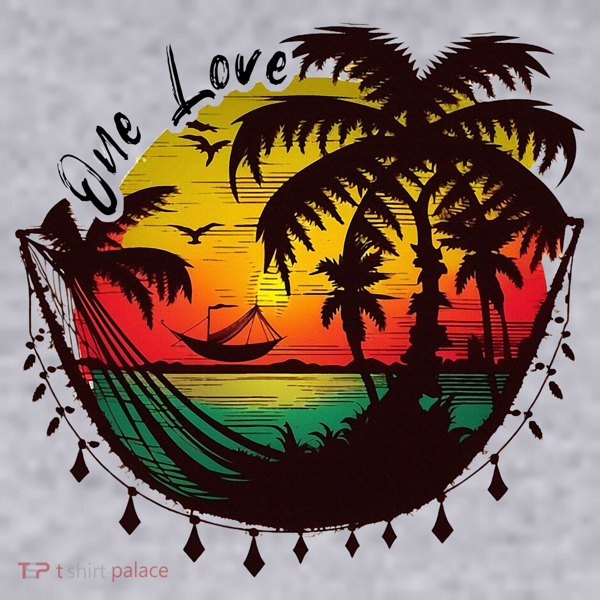 Rasta Reggae Sunset One Love Rastafari Jamaican Women's Sweatshirt