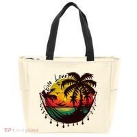 Rasta Reggae Sunset One Love Rastafari Jamaican Tote Bag thumb 0