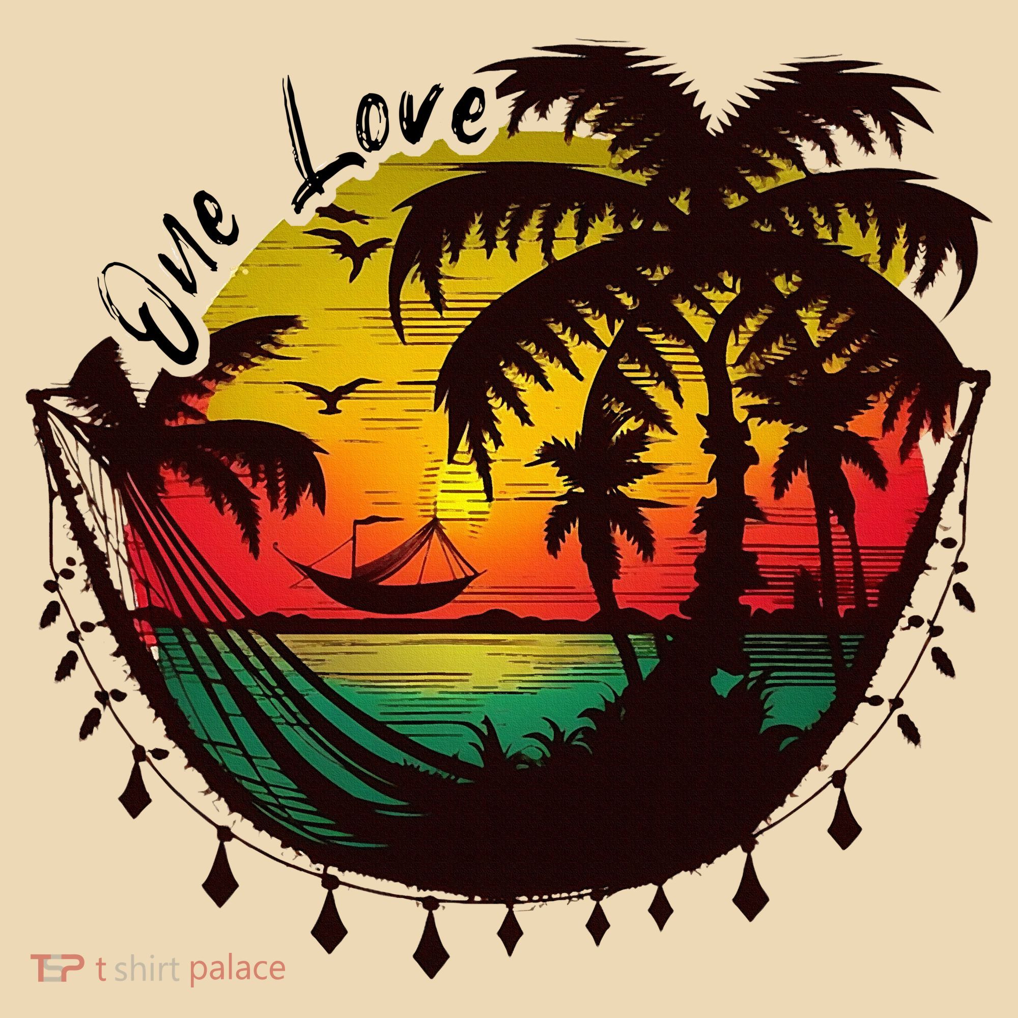 Rasta Reggae Sunset One Love Rastafari Jamaican Tote Bag