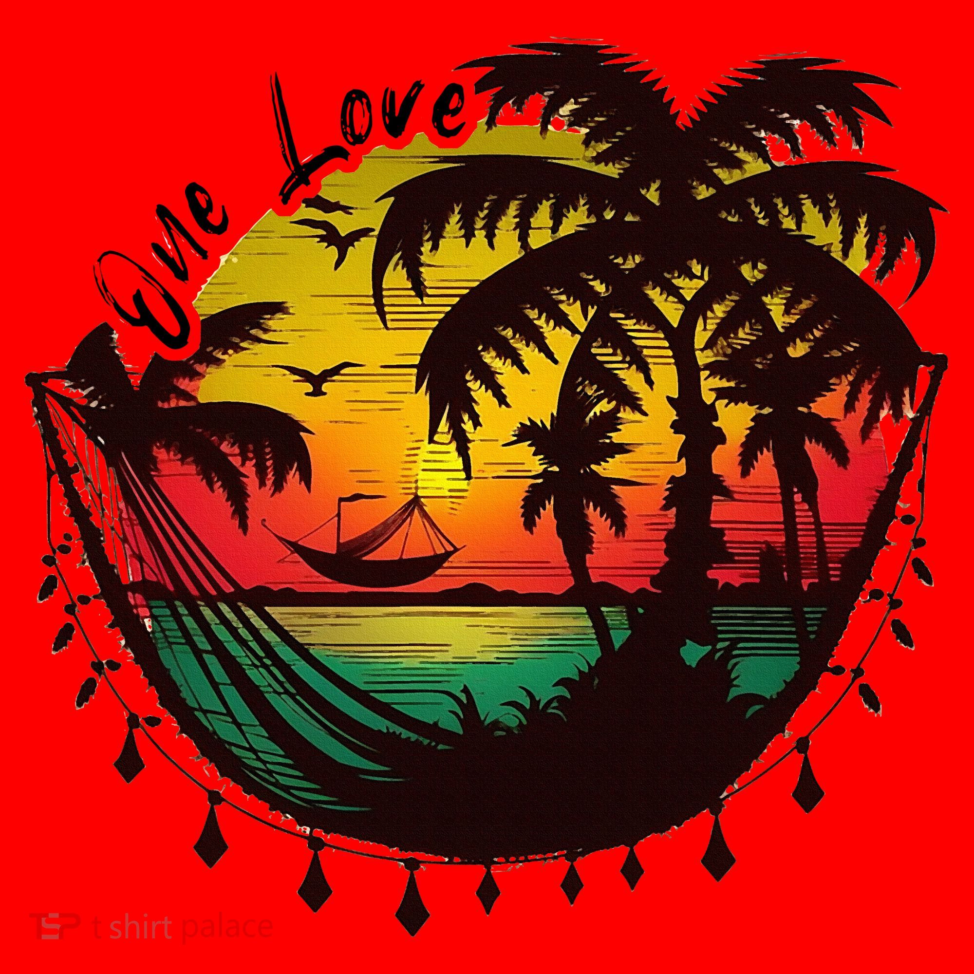 Rasta Reggae Sunset One Love Rastafari Jamaican Santa Hat