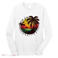 Rasta Reggae Sunset One Love Rastafari Jamaican Long Sleeve Shirt thumb 0