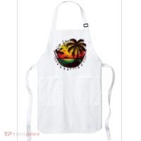 Rasta Reggae Sunset One Love Rastafari Jamaican Apron thumb 0