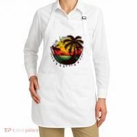 Rasta Reggae Sunset One Love Rastafari Jamaican Apron thumb 2