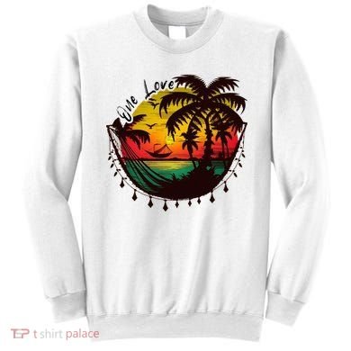 Rasta Reggae Sunset One Love Rastafari Jamaican Sweatshirt