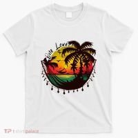 Rasta Reggae Sunset One Love Rastafari Jamaican T-Shirt thumb 0