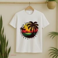 Rasta Reggae Sunset One Love Rastafari Jamaican T-Shirt thumb 2
