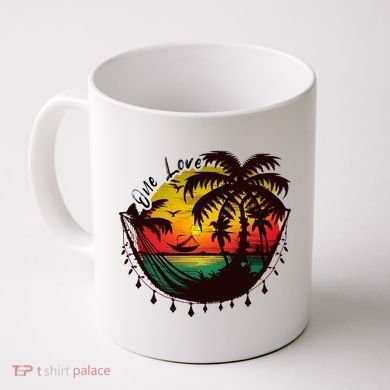 Rasta Reggae Sunset One Love Rastafari Jamaican Coffee Mug