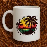 Rasta Reggae Sunset One Love Rastafari Jamaican Coffee Mug thumb 2
