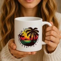 Rasta Reggae Sunset One Love Rastafari Jamaican Coffee Mug thumb 3