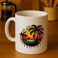 Rasta Reggae Sunset One Love Rastafari Jamaican Coffee Mug thumb 4