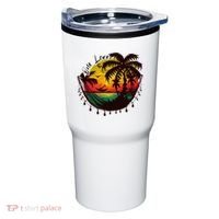 Rasta Reggae Sunset One Love Rastafari Jamaican Tumbler thumb 0