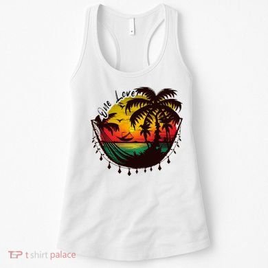 Rasta Reggae Sunset One Love Rastafari Jamaican Women's Tank Top