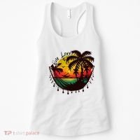 Rasta Reggae Sunset One Love Rastafari Jamaican Women's Tank Top thumb 0