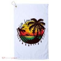 Rasta Reggae Sunset One Love Rastafari Jamaican Golf Towel thumb 0