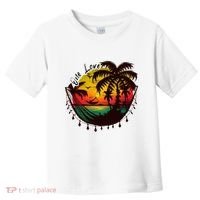 Rasta Reggae Sunset One Love Rastafari Jamaican Toddler T-Shirt thumb 0