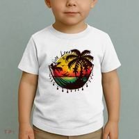 Rasta Reggae Sunset One Love Rastafari Jamaican Toddler T-Shirt thumb 2