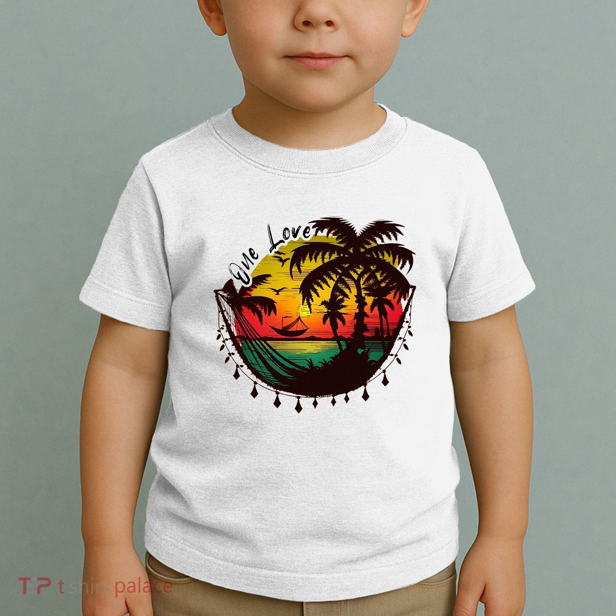Rasta Reggae Sunset One Love Rastafari Jamaican Toddler T-Shirt