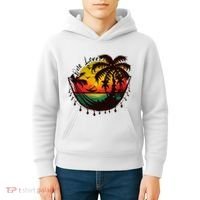 Rasta Reggae Sunset One Love Rastafari Jamaican Kids Hoodie thumb 4