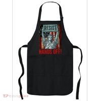 Resist Resistance Statue Of Liberty Hands Off Protest Apron thumb 0