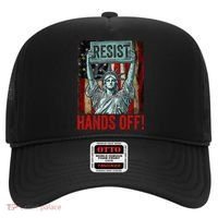 Resist Resistance Statue Of Liberty Hands Off Protest Hat thumb 0