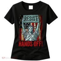 Resist Resistance Statue Of Liberty Hands Off Protest Women's T-Shirt thumb 0