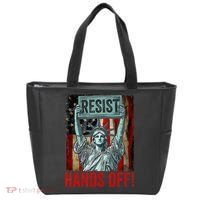 Resist Resistance Statue Of Liberty Hands Off Protest Tote Bag thumb 0