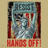 Resist Resistance Statue Of Liberty Hands Off Protest T-Shirt thumb 7