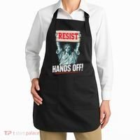 Resist Resistance Statue Of Liberty Hands Off Protest Apron thumb 2