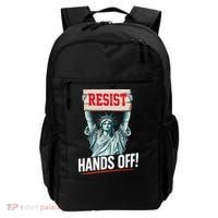 Resist Resistance Statue Of Liberty Hands Off Protest Backpack thumb 0