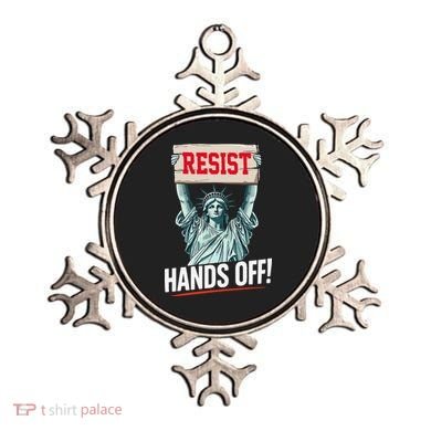 Resist Resistance Statue Of Liberty Hands Off Protest Ornament