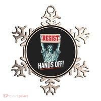 Resist Resistance Statue Of Liberty Hands Off Protest Ornament thumb 0