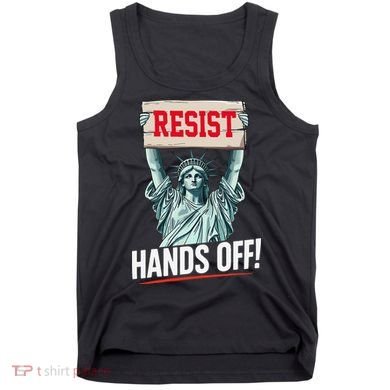 Resist Resistance Statue Of Liberty Hands Off Protest Tank Top