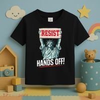 Resist Resistance Statue Of Liberty Hands Off Protest Toddler T-Shirt thumb 3