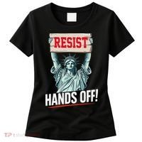 Resist Resistance Statue Of Liberty Hands Off Protest Women's T-Shirt thumb 0