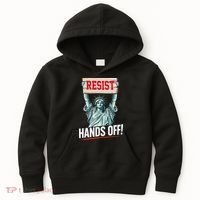 Resist Resistance Statue Of Liberty Hands Off Protest Kids Hoodie thumb 0