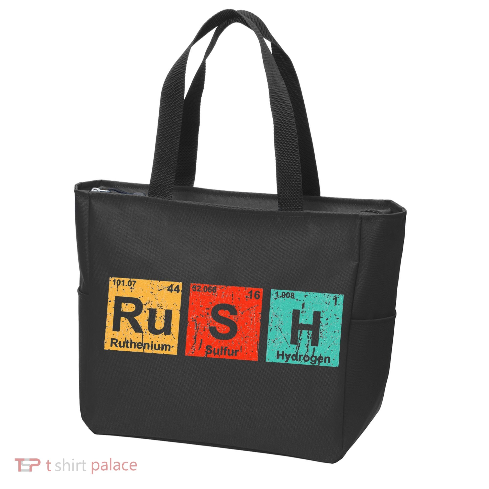 Rush (Ru S H) Periodic Table Elements Funny Tote Bag