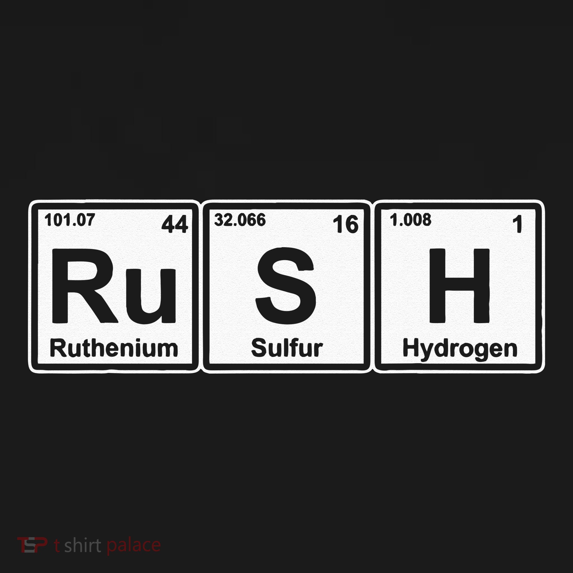 Rush (Ru S H) Periodic Table Elements Hoodie