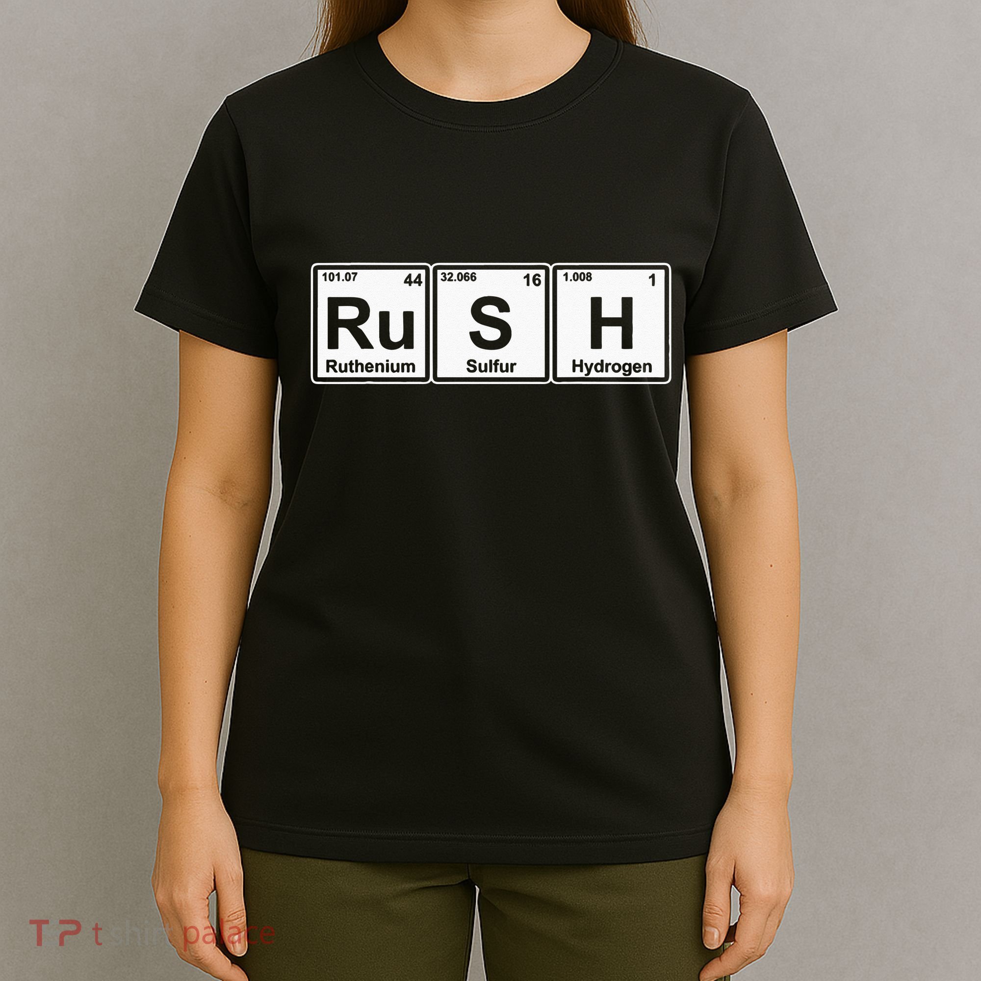 Rush (Ru S H) Periodic Table Elements T-Shirt