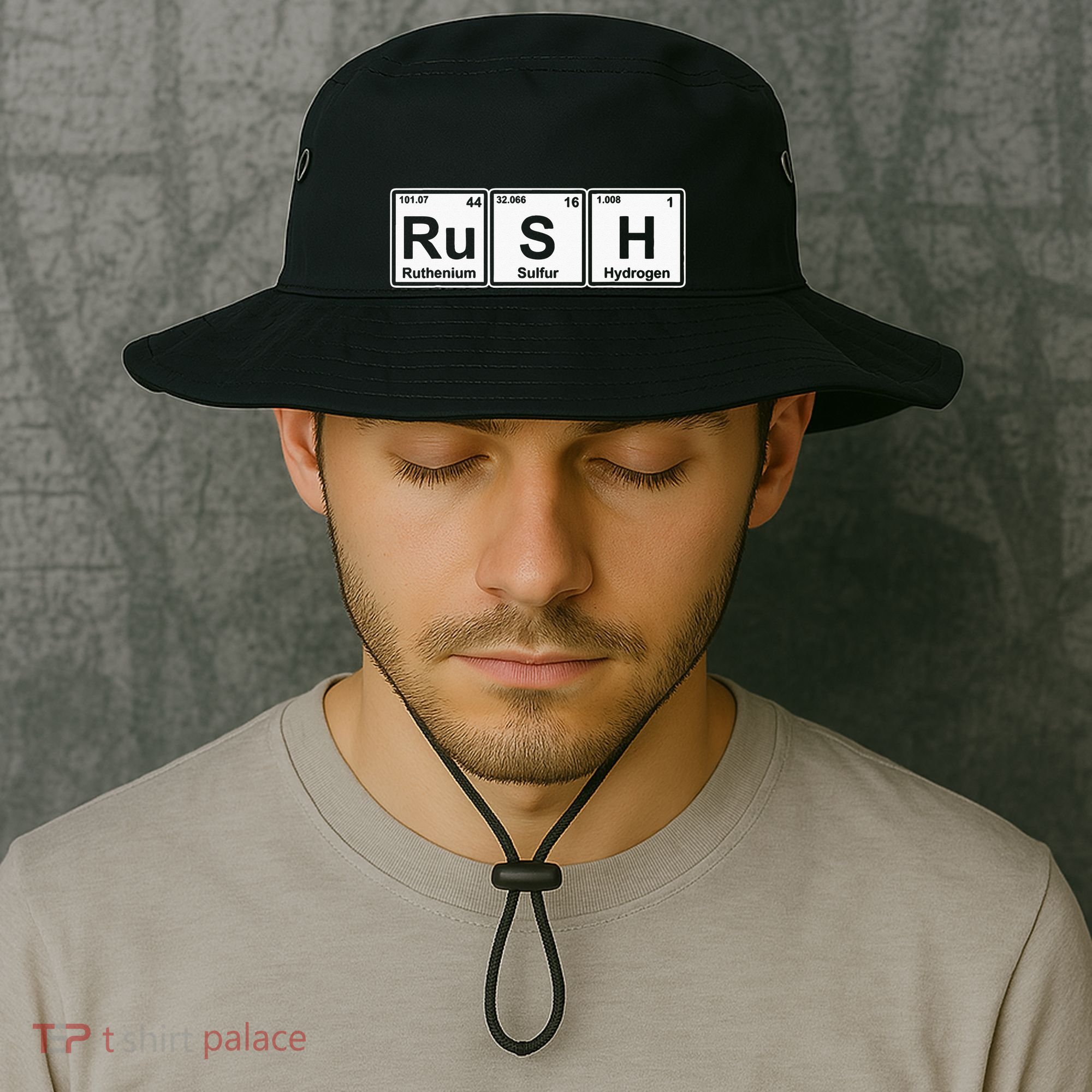Rush (Ru S H) Periodic Table Elements Bucket Hat