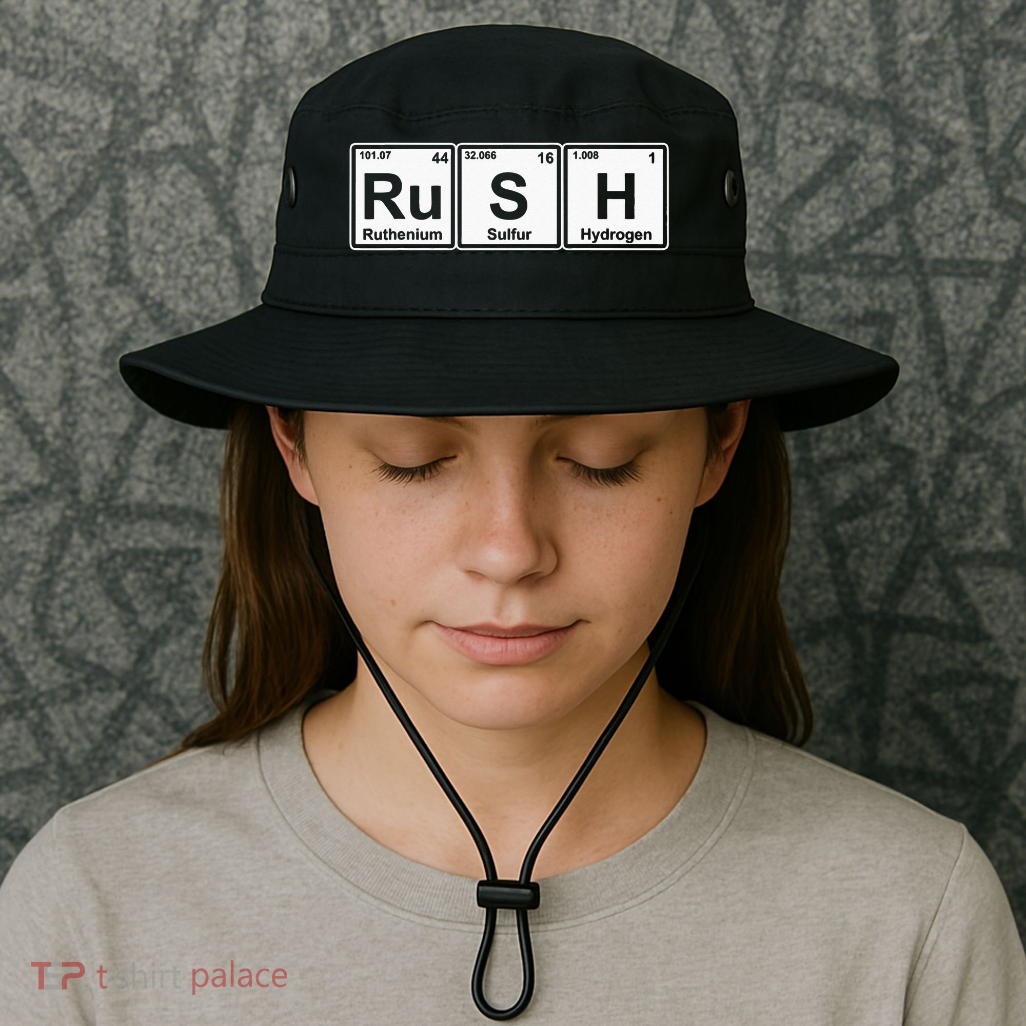 Rush (Ru S H) Periodic Table Elements Bucket Hat