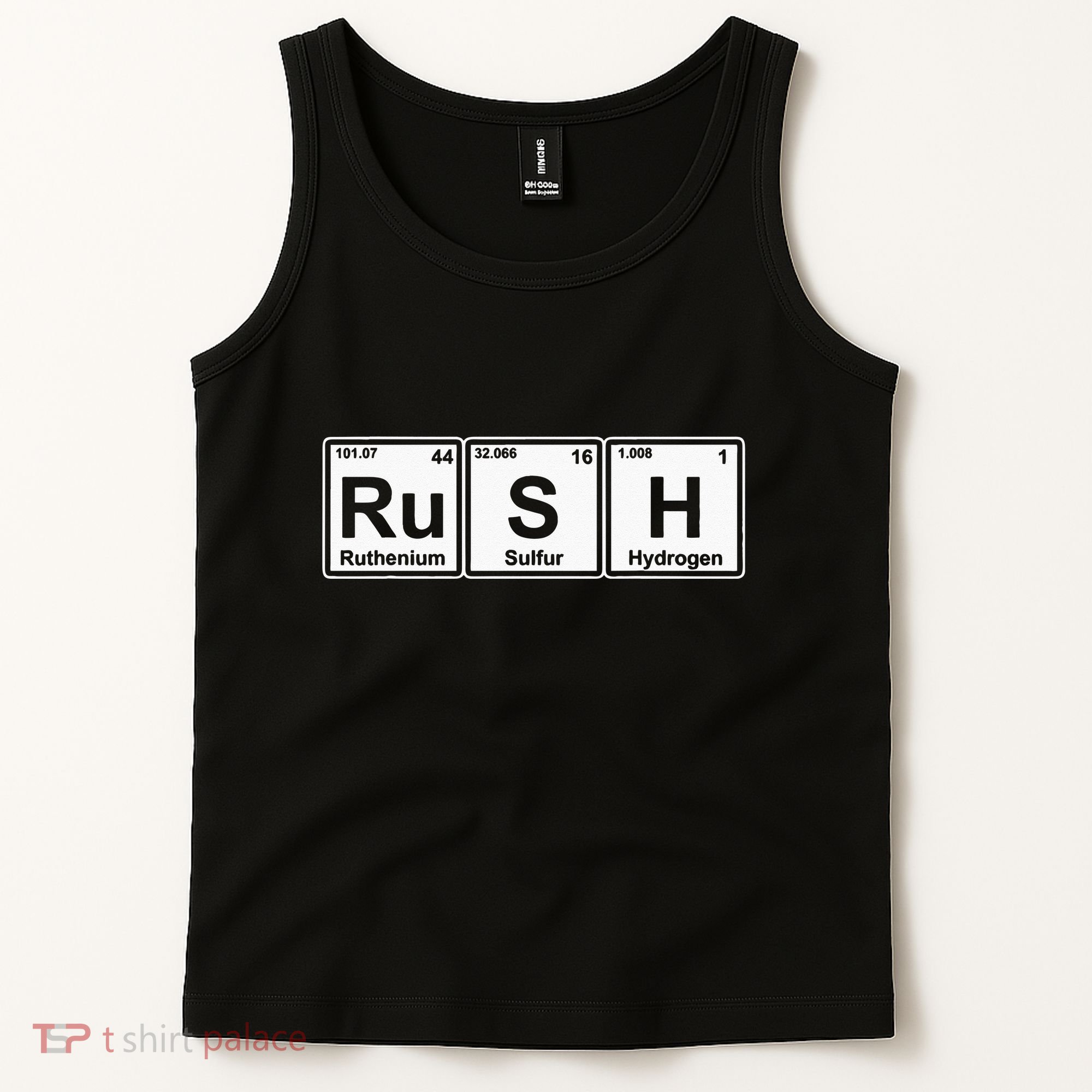 Rush (Ru S H) Periodic Table Elements Tank Top
