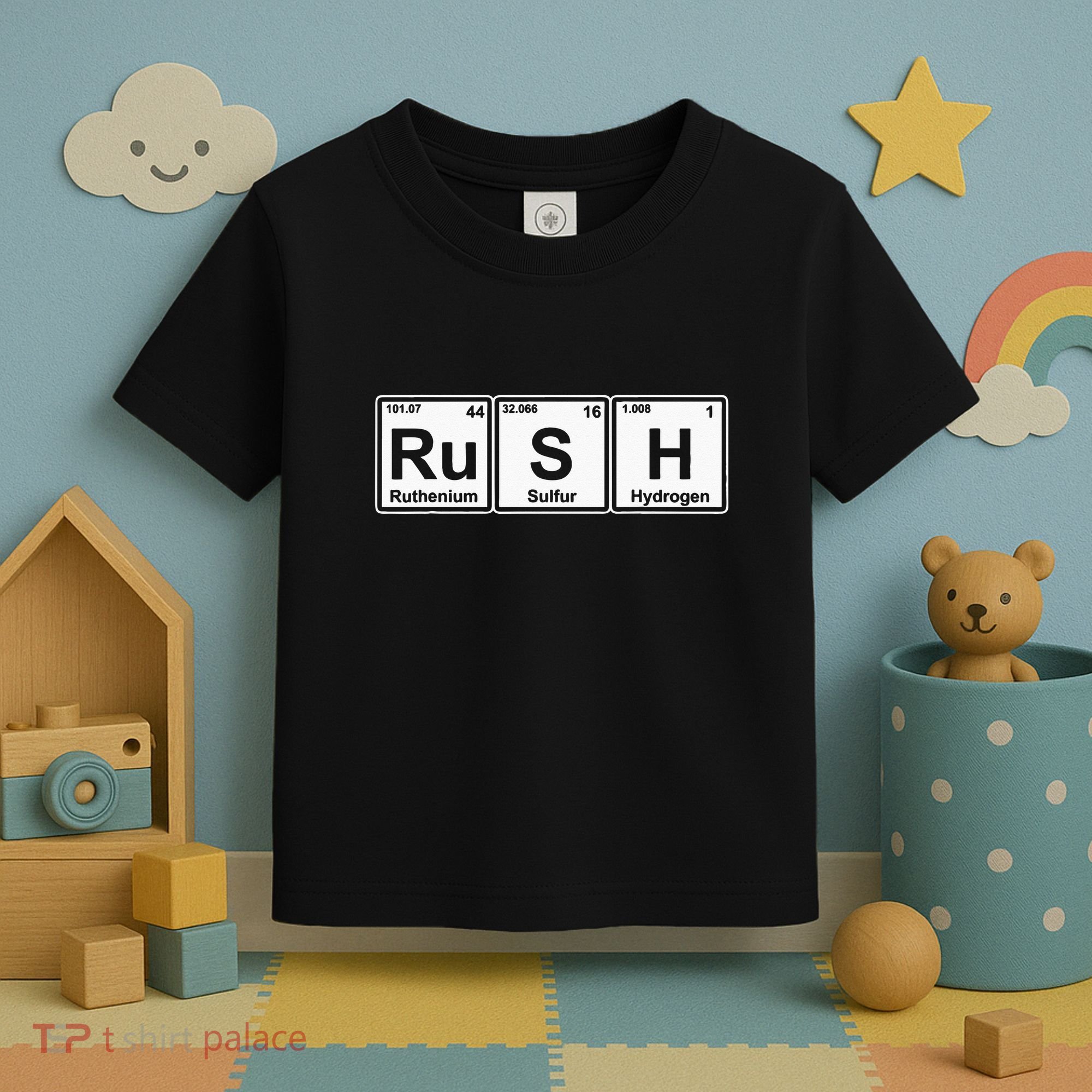 Rush (Ru S H) Periodic Table Elements Toddler T-Shirt