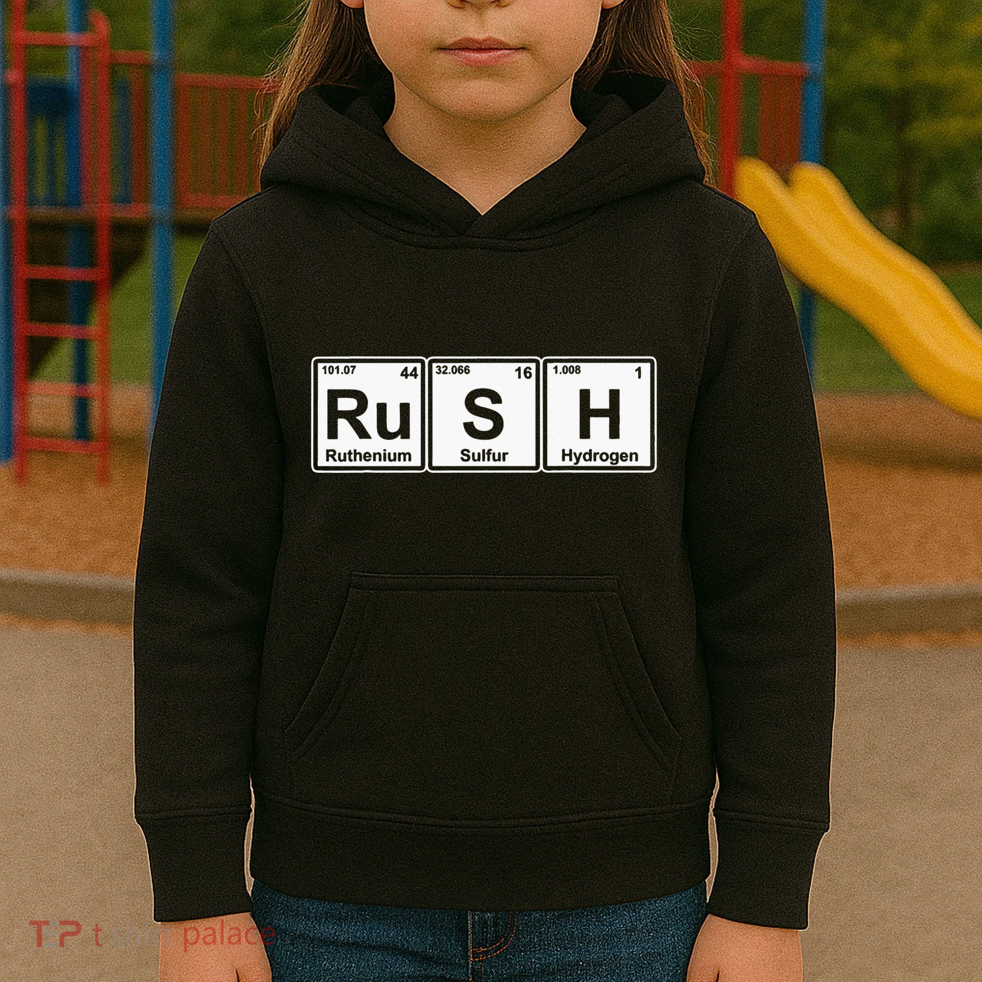 Rush (Ru S H) Periodic Table Elements Kids Hoodie