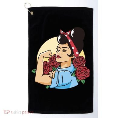Rockabilly Rosie Strong Golf Towel