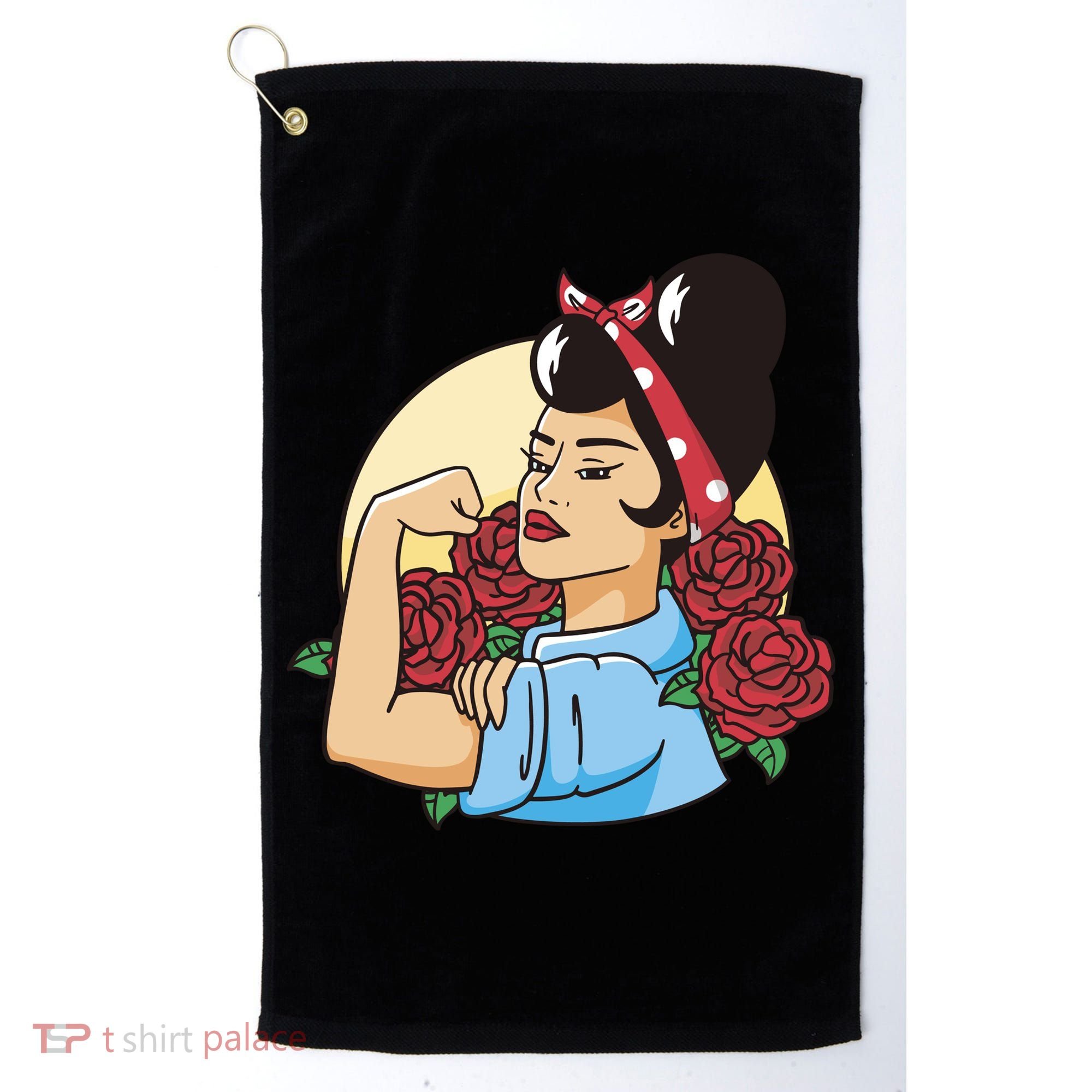 Rockabilly Rosie Strong Golf Towel