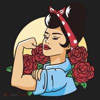 Rockabilly Rosie Strong Golf Towel thumb 3