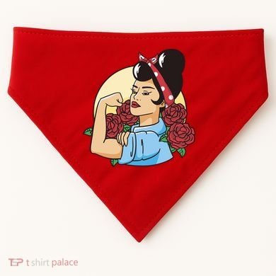 Rockabilly Rosie Strong USA-Made Doggie Bandana