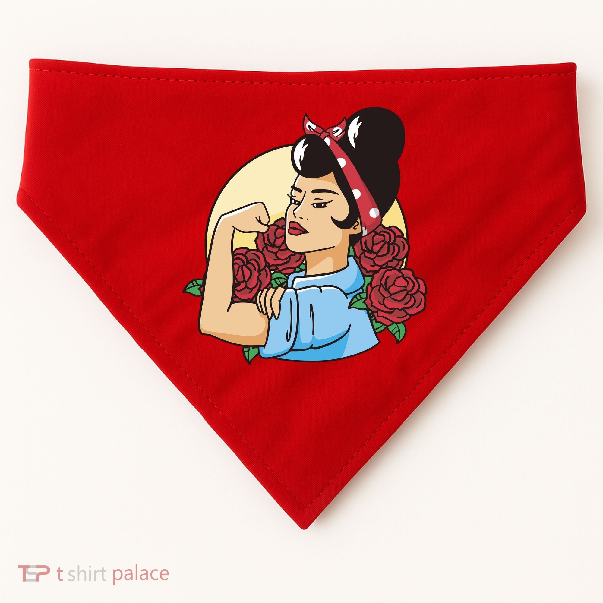 Rockabilly Rosie Strong USA-Made Doggie Bandana